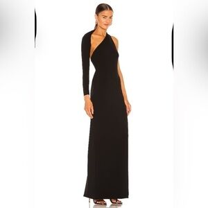Solace London The Saren Maxi Dress in Black
